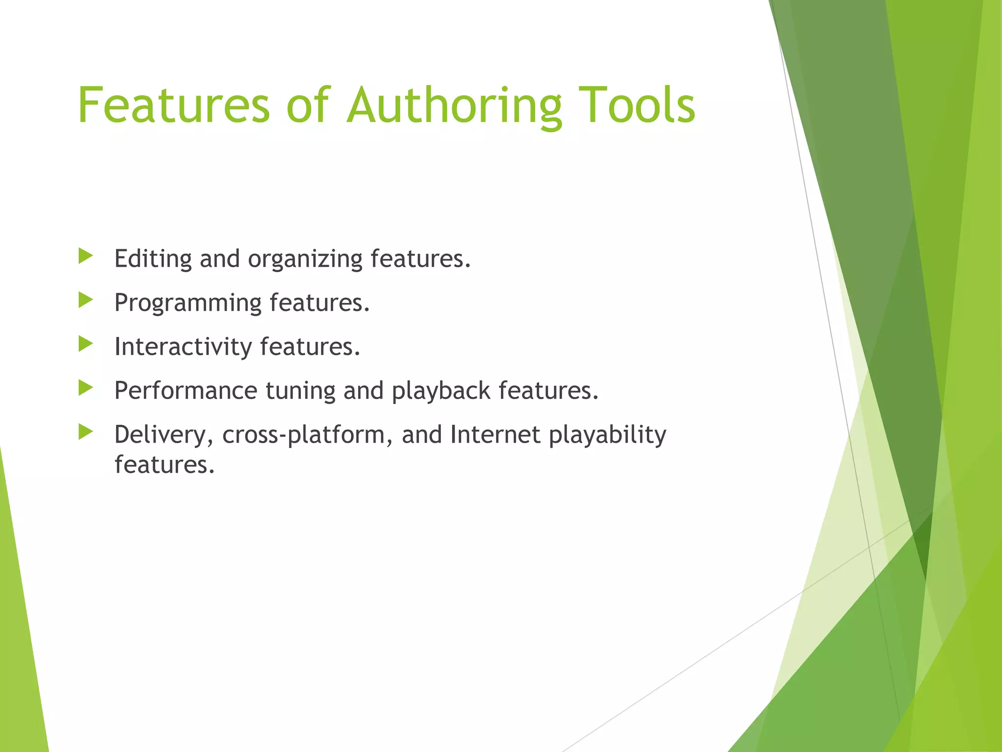 Chapter 2 multimedia authoring and tools | PPT