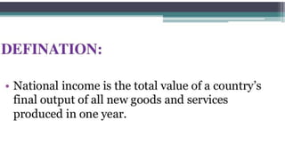 Chapter 2  national income accounting