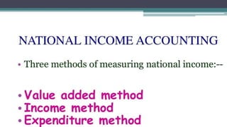 Chapter 2  national income accounting