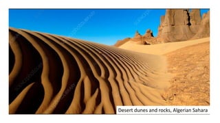 Desert dunes and rocks, Algerian Sahara
 