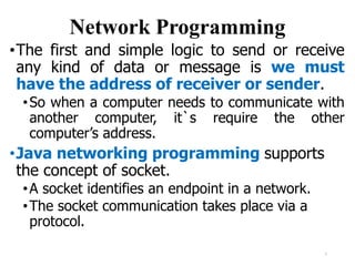 Comprehensive Guide to Networking and Socket Programming in Java | PDF