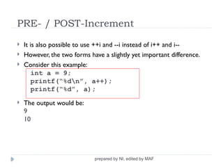 Overview of C Programming (CSE115/CS1010) | PPTX