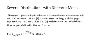 Chapter 2 normal distribution grade 11 ppt | PPTX