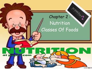 Chapter 2 :
    Nutrition
Classes Of Foods
 