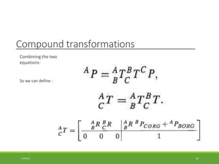 Compound transformations
Combining the two
equations:
So we can define :
3/28/2021 82
 