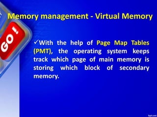 Memory Map Table Os Chapter 2 operating systems | PPTX