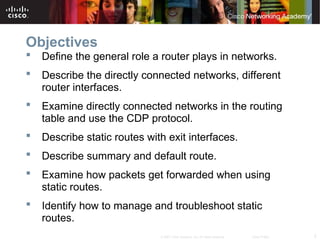 Routing Protocols and Concepts – Chapter 2 | PPT