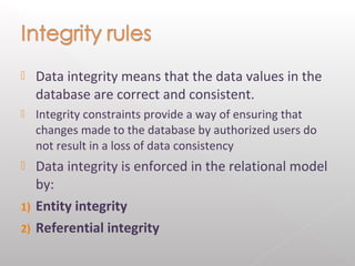 Chapter 2 part 1(Database System) | PPT