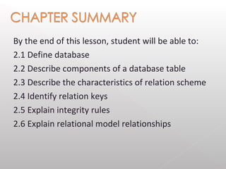Chapter 2 part 1(Database System) | PPT
