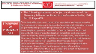 STATEMENT
OF
PHARMACY
BILL
 