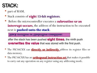 Stack In Microcontroller Chapter 2 PIC -MicroController_____ B.ppt
