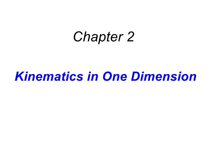 AP Physics Chapter 2 Powerpoint