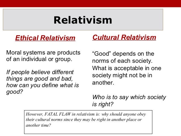 What is moral relativism in ethics