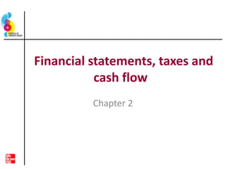 Financial statements, taxes and
cash flow
Chapter 2
 