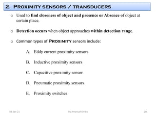 Lecture 2 Sensor and Actuation Systems for Mechatronics