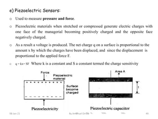 Lecture 2 Sensor and Actuation Systems for Mechatronics