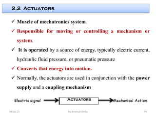 Lecture 2 Sensor and Actuation Systems for Mechatronics