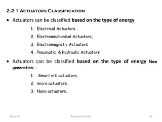 Lecture 2 Sensor and Actuation Systems for Mechatronics