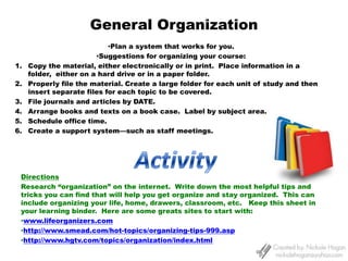 Key:  Create a positive learning environment that will provide a pathway to career success.