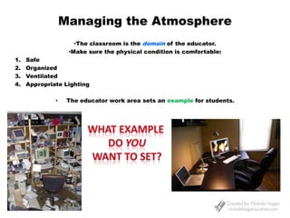 Suggestions for organizing your course:Copy the material, either electronically or in print.  Place information in a folder,  either on a hard drive or in a paper folder.Properly file the material. Create a large folder for each unit of study and then insert separate files for each topic to be covered.File journals and articles by DATE.Arrange books and texts on a book case.  Label by subject area.Schedule office time.Create a support system—such as staff meetings.ActivityDirectionsResearch “organization” on the internet.  Write down the most helpful tips and tricks you can find that will help you get organize and stay organized.  This can include organizing your life, home, drawers, classroom, etc.   Keep this sheet in your learning binder.  Here are some greats sites to start with:www.lifeorganizers.com