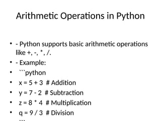 Introduction to Python Basics for begineers.pptx