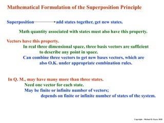 Mathematical Foundations of the Quantum Superposition Principle and ...