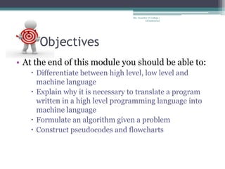 Chapter 2 representation of algorithms | PPTX