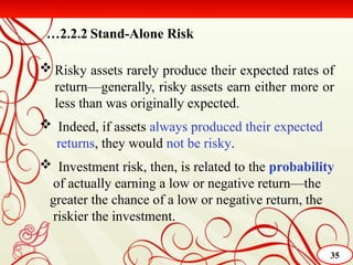 Execution Risk Today Is Less Risky Than Tomorrow Chapter2 risk and return (2) which is .pptx