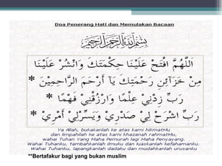 **Bertafakur bagi yang bukan muslim
 