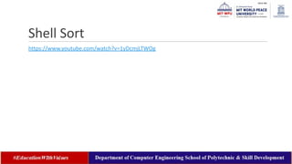 Shell Sort
https://www.youtube.com/watch?v=1yDcmjLTWOg
 