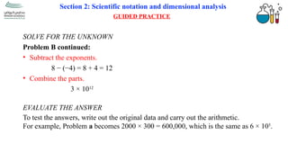 Comprehensive Guide to Scientific Notation and Dimensional Analysis for ...