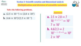 Comprehensive Guide to Scientific Notation and Dimensional Analysis for ...