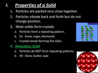 Chapter 2 section 3 notes 2011 (properties of matter) | PDF