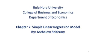 Chapter 2 Simple Linear Regression Model.pptx
