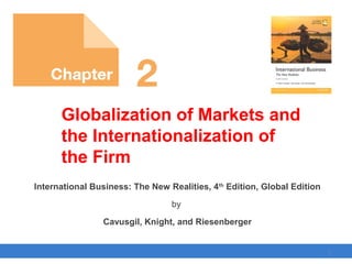 Copyright © 2017 Pearson Education, Ltd.
International Business: The New Realities, 4th
Edition, Global Edition
by
Cavusgil, Knight, and Riesenberger
Globalization of Markets and
the Internationalization of
the Firm
1
 