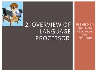 Overview of language processor course d&a | PPTX