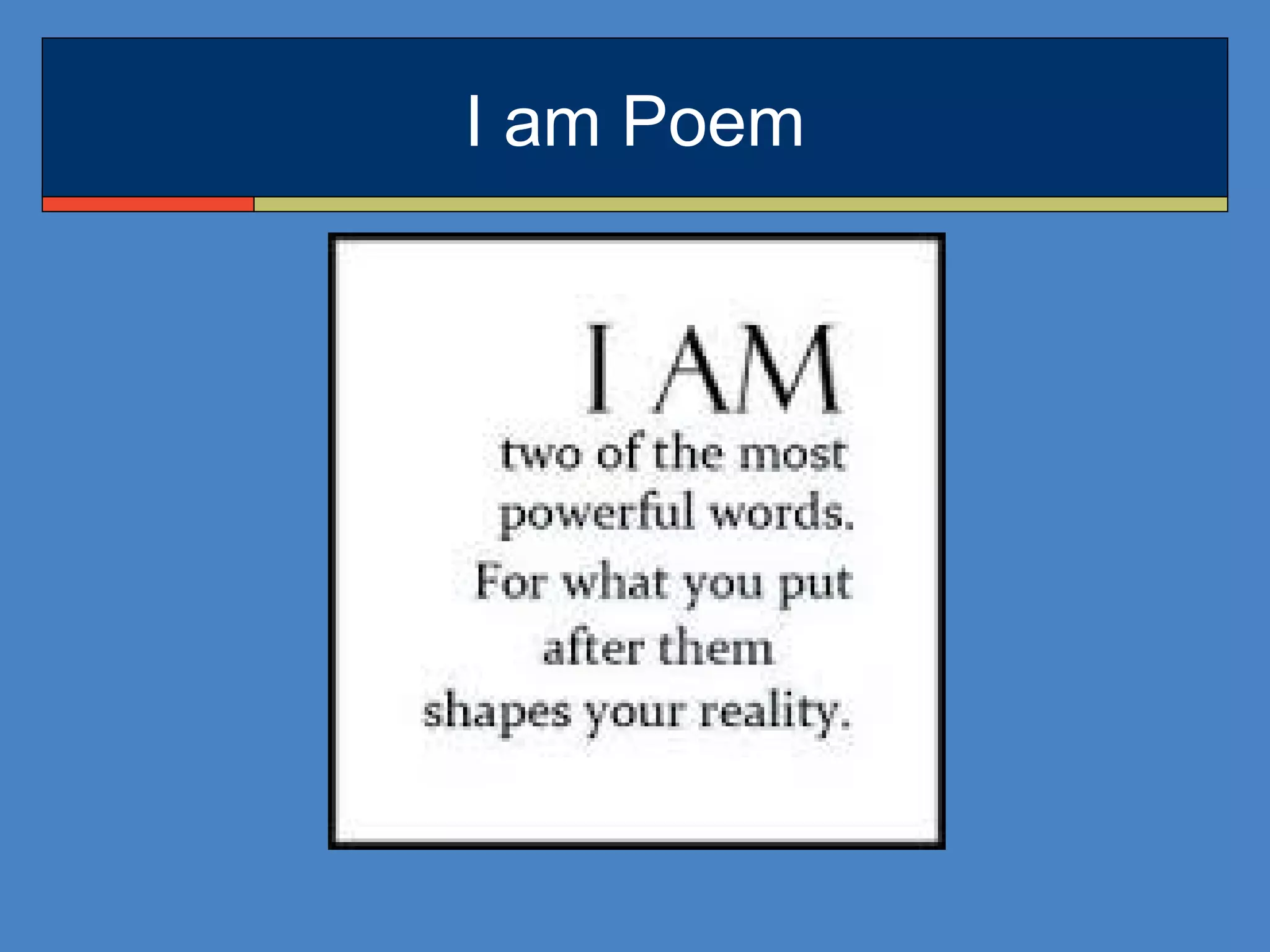 I am Poem
 