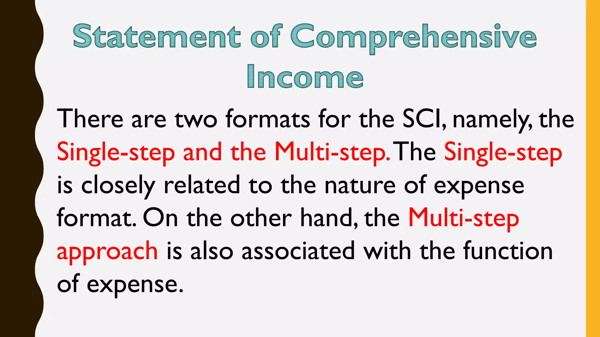 Statement of Comprehensive Income | PDF