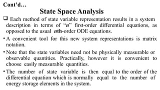 State Variable Representation Examples Introduction to State Space Modelling.pptx
