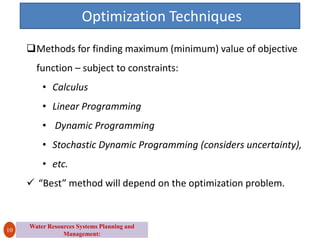 Chapter 2 std.pdf Water resources optimization | PDF