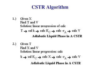 Cst Algorithm Australia Chapter 2 Steady-state Nonisothermal reactor Design.ppt