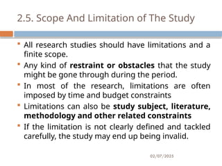 Study Limitations And Risks Chapter 2 Study Background and Problem Definition.pptx
