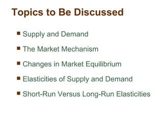 ppt - part 2 markets: demand, supply, and elasticity... Chapter 2 supply and demand | PPT