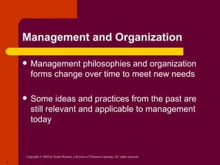 Chapter 2 the evolution of management thinking | PPT