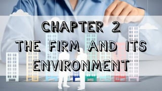 THE FIRM AND ITS
ENVIRONMENT
 