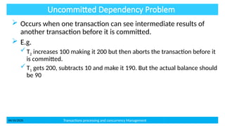 Comprehensive Overview of Transaction Processing Concepts in Advanced ...