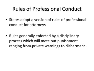 Professional Rules Chapter 2 two ethics civ lit 2 | PPTX