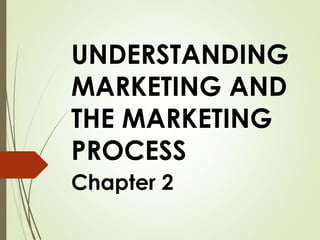 UNDERSTANDING
MARKETING AND
THE MARKETING
PROCESS
Chapter 2
 