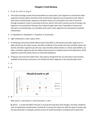 Chapter 2 unit review | PDF