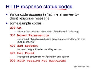 Chapter 2 - Computer Networking a top-down Approach 7th | PPT